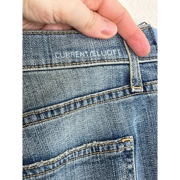 NWT CURRENT ELLIOTT Hatch Maternity Boyfriend Distressed Denim Jeans Size 25 - Picture 10 of 13